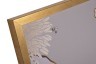 Холст "Пион" 110х80 см, багет пластикзолото), золотая поталь (TT-00013901)