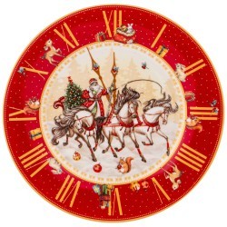Тарелка обеденная lefard "часы" 20,5 см красная Lefard (85-1818)