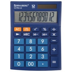 Калькулятор настольный Brauberg Ultra-12-BU 12 разрядов 250492 (1) (86049)
