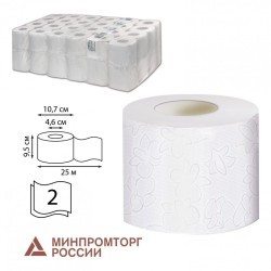 Бумага туалетная 25 м VEIRO Professional Сист T4 к-т 48 шт Comfort 2-сл T207 127089 (1) (92670)