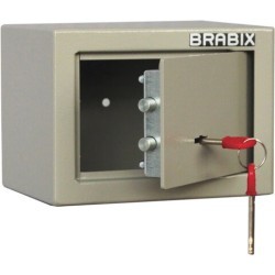 Сейф мебельный BRABIX D-14m 145х200х150 мм 3 кг ключевой замок крепление к стене 291160 (1) (96985)