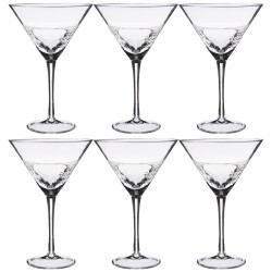 Набор бокалов для мартини из 6-ти шт. "айсберг" объем 350мл. высота 19см. Lefard (693-012)