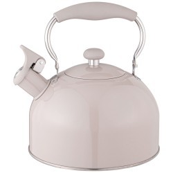 Чайник agness со свистком 2,5 л,нжс индукция, цвет: дымчатый серый Agness (937-906)