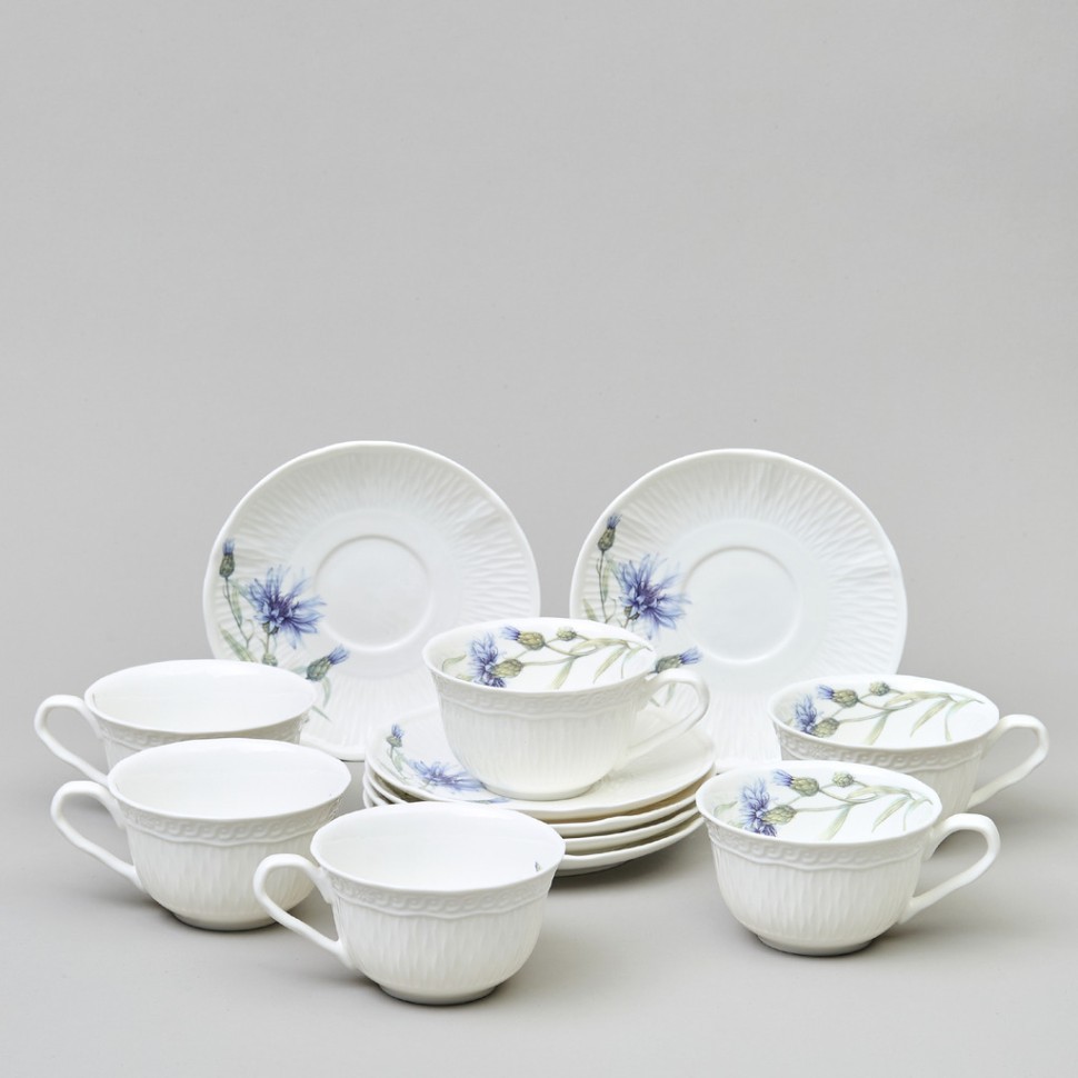 Чайный набор lefard "васильки" на 6 пер. 12 пр. 250 мл Lefard (760-827)