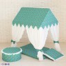 Текстильный домик-палатка с пуфиком "Дворец Жасмин" (PCR116-08)