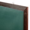 Доска для мела магнитная 100х150 см зеленая деревянная окрашенная рамка Brauberg 236894 (1) (89651)