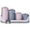 Набор свечей adpal velvet из 4 шт 7/8/10/12*5 см серый и розовый Adpal (348-867)
