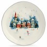 Тарелка закусочная agness "с новым годом!" 17*3 см Agness (358-2336)