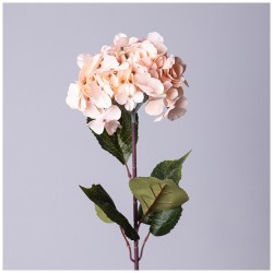 Цветок искусственный гортензия длина=77см , цвет пудровый мал.уп.=24шт Lefard (535-350)