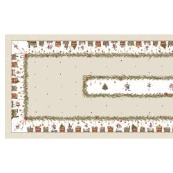 Скатерть  140х300 cm прямоугольная, "щелкунчик" цвет: бежевый, tm lefard, полиэстер 100% Lefard (986-002-21)