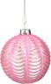Декоративное изделие шар стеклянный диаметр=8 см. высота=9 см. цвет: розовый (кор=96шт.) Dalian Hantai (862-122)