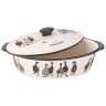 Форма для запекания с крышкой "family farm" овальная 3,2 л 37,5х22х15,5см Lefard (536-281-11)