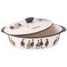 Форма для запекания с крышкой "family farm" овальная 3,2 л 37,5х22х15,5см Lefard (536-281-11)