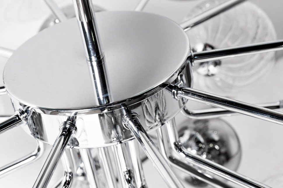 Светильник потолочный Шары (Bubbles), прозрач./дамчатое стекло d.83 h.61см (TT-00009497)