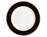 Тарелка обеденная HONEYCOMB чёрно-золотая деколь 26см (2) (TT-00010294)