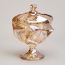 Блюдо с крышкой на ножке "bohema" amber диаметр=17 см высота=15,5 см Lefard (195-227)