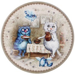 Подставка под горячее коллекция "blue cats" диаметр=10,3 см Lefard (229-637)
