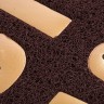 Коврик придверный пористый Vortex с надписью 50х70 см коричневый 22194 (63199)