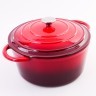 Кастрюля чугун 4,7 л эмаль/покрытие красная Mayer&Boch (40622)