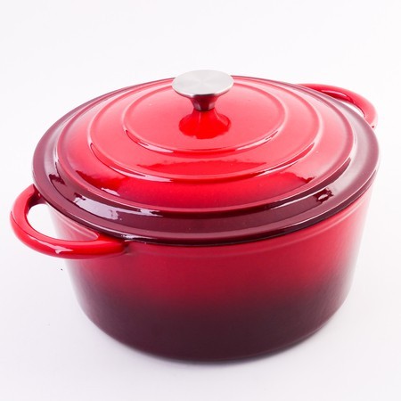 Кастрюля чугун 4,7 л эмаль/покрытие красная Mayer&Boch (40622)