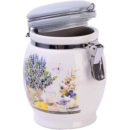 Банка для сыпучих 700мл Утренняя свежесть дол/жел LR (60189)