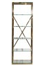 Стеллаж стекло прозр/золото 60*40*180см (TT-00014348)