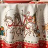 Скатерть овальная "с новым годом" 160х220см ,красный, 100% хлопок,твил пропитка Lefard (850-763-41)