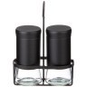 Набор баночек для специй из 2 шт. на метал. подставке Agness (172-146)