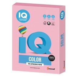 Бумага цветная для принтера IQ Color А4, 160 г/м2, 250 листов, розовый фламинго, OPI74 (65417)
