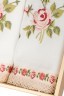 Комплект салфеток 42*42 см из 2 шт "корейская роза" п/э-100%,с вышивкой,белые SANTALINO (850-812-2)