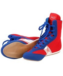 Обувь для бокса Special LSB-1801, высокая, синий/красный (606808)