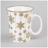Кружка lefard 310мл золото  снежинки   мал уп=12шт Lefard (97-759)