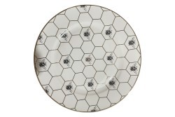 Тарелка обеденная HONEYCOMB пчёлки 26см (2) (TT-00010296)