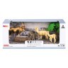 Набор фигурок животных серии "Мир диких животных": антилопа, 2 ламы, бородавочник (набор из 6 предметов) (MM211-226)
