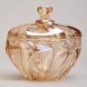 Блюдо с крышкой "bohema" amber диаметр=11,5 см высота=11,5 см Lefard (195-231)