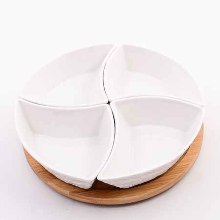 Менажница 4 секции с подставкой LR (60319)