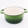 Кастрюля чугун 4,7 л эмаль/покрытие зелёная Mayer&Boch (40634)