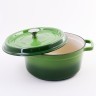 Кастрюля чугун 4,7 л эмаль/покрытие зелёная Mayer&Boch (40634)