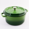 Кастрюля чугун 4,7 л эмаль/покрытие зелёная Mayer&Boch (40634)