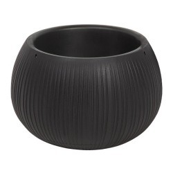 Кашпо для цветов Beton Bowl DKB290-B411 чёрный 2 предмета 3,9л (96346)