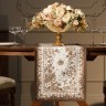 Дорожка "rich garden" 40х146см ,белый ,100% хлопок ,твил с пропиткой Lefard (850-754-3)