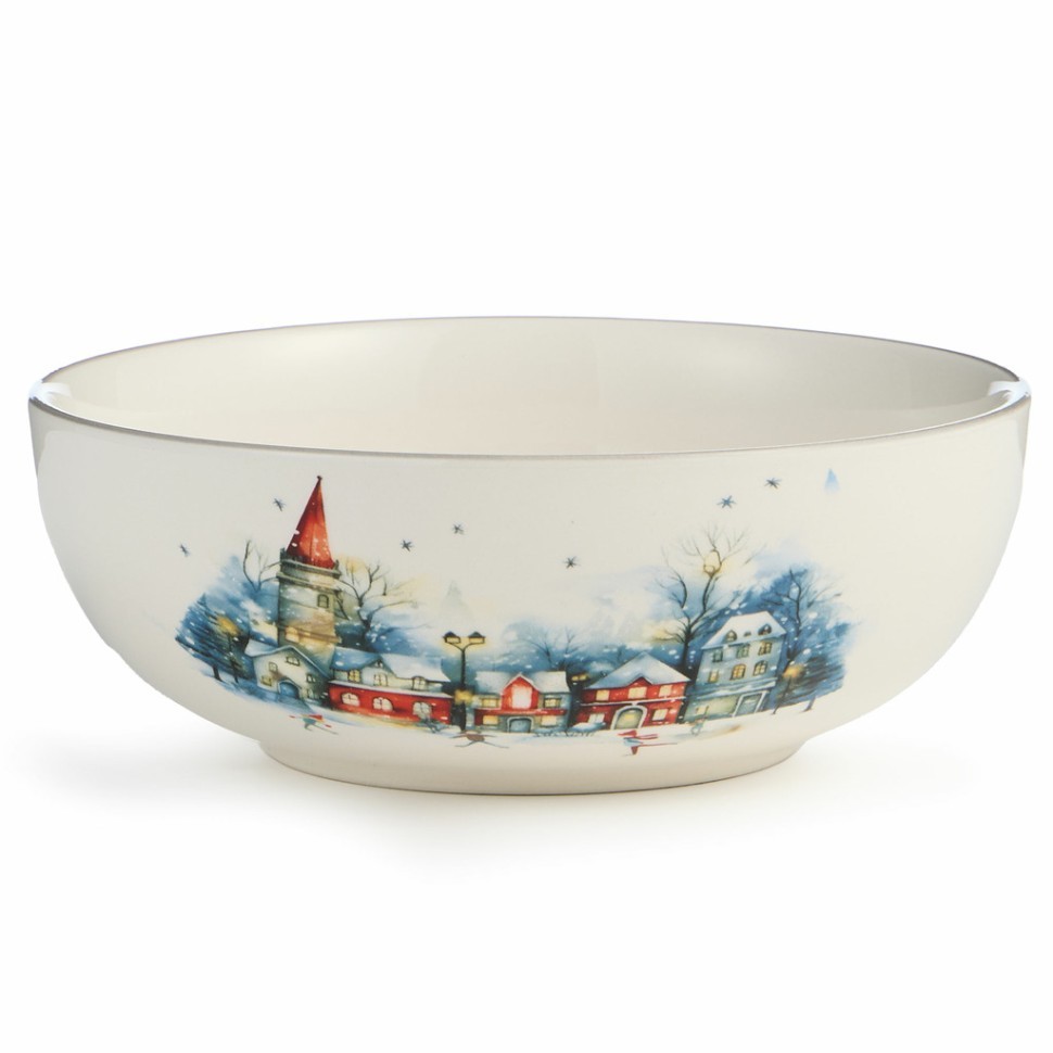 Салатник agness "с новым годом!" 16,5*6 см Agness (358-2337)