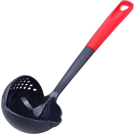 Половник пластик BPA Free сер/крас (PMR-200RD)