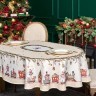 Скатерть  140х180cm cm овальная, "щелкунчик" цвет: бежевый, tm lefard, полиэстер 100% Lefard (986-002-27)