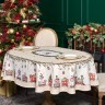 Скатерть  140х180cm cm овальная, "щелкунчик" цвет: бежевый, tm lefard, полиэстер 100% Lefard (986-002-27)