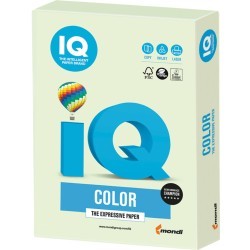 Бумага цветная для принтера IQ Color А4, 160 г/м2, 250 листов, светло-зеленая, GN27 (65418)