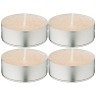 Набор ароматических стеариновых свечей из 4 шт. cotton диметр 6 см высота 2 см Adpal (348-667)