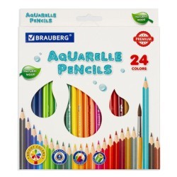 Карандаши цветные акварельные Aquarell 24 цвета 4 мм 181673 (86096)