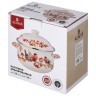 Кастрюля agness эмалированная с эмал.крышкой серия "снегири", 2.8 л, 20*12 см (943-110) 