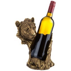 Подставка под бутылку "тигр" 19*25 см цвет: бронза с позолотой Lefard (169-232)